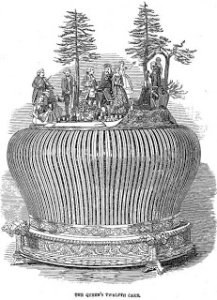 The Queen's 12th Cake, 1849 from the Illustrated London News.